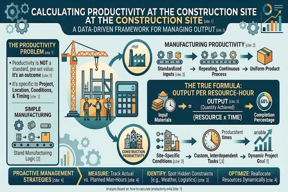 How to Calculate Productivity At Construction Projects