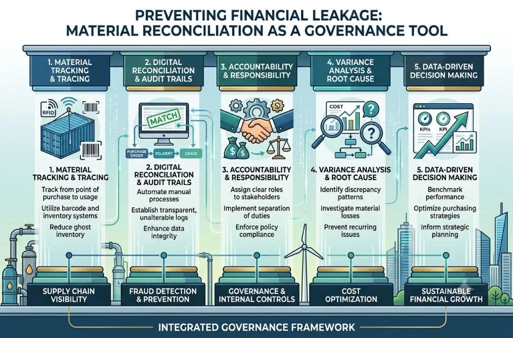 Preventing Financial Leakage: Material Reconciliation as a Governance Tool