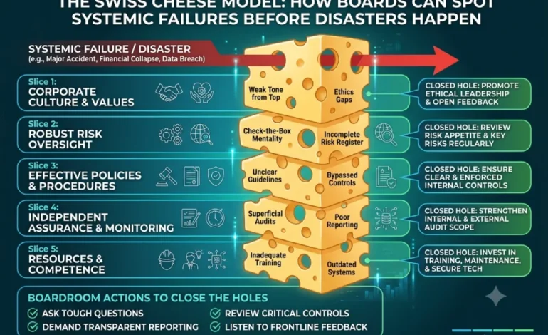 The Swiss Cheese Model: How Boards Can Spot Systemic Failures Before Disasters Happen